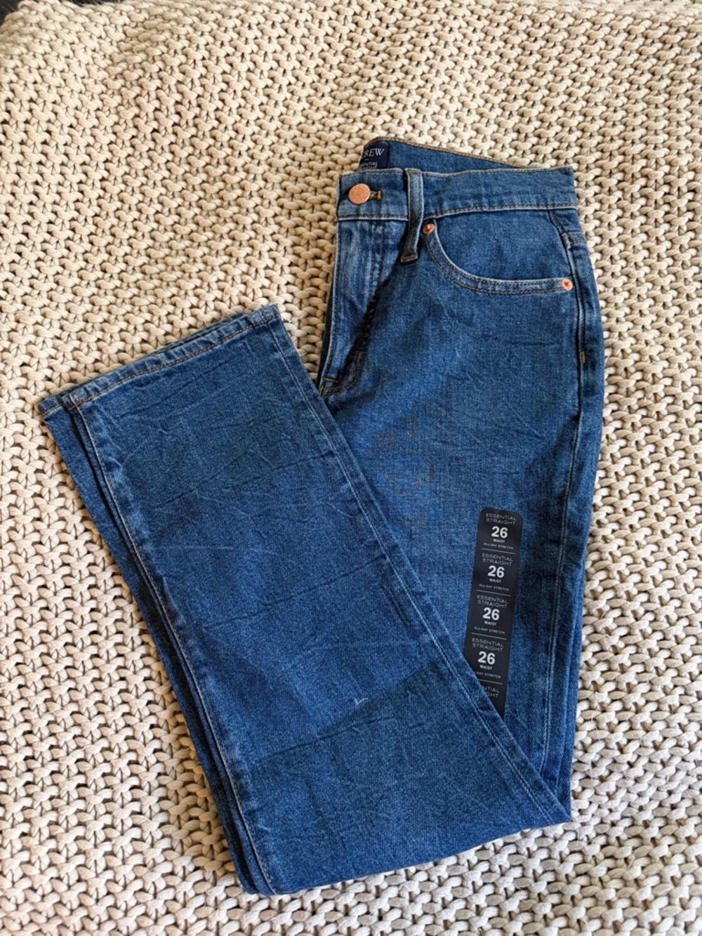 J Crew Factory essential straight jeans